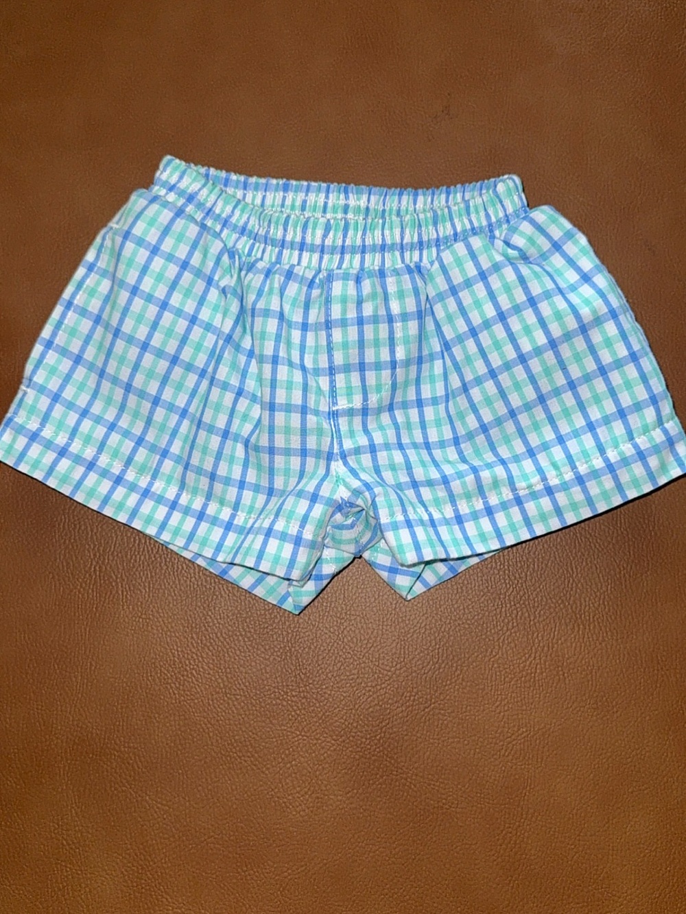 The Beaufort Bonnet Company TBBC Sheffield Shorts Blvd Blue Turk Teal Check 0-3M - Picture 5 of 8